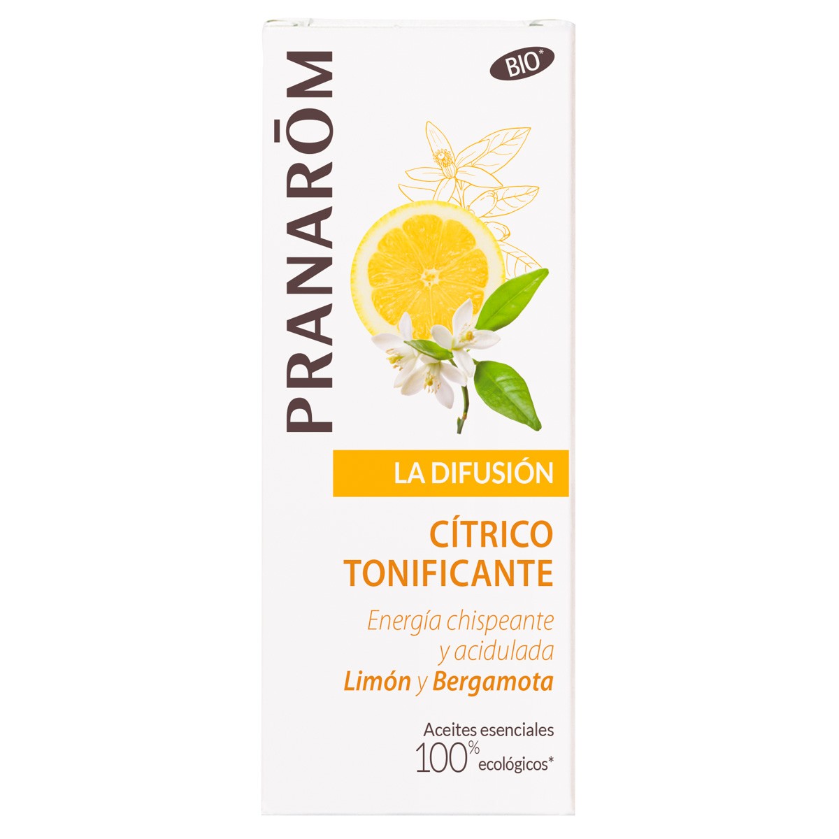 Pranarom difusion limon y bergamota citrico tonificante eco 30ml