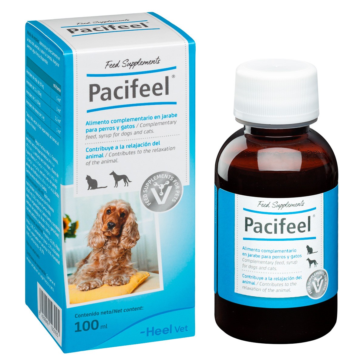 Heel Vet Pacifeel suplemento alimenticio en jarabe para mascotas 100ml