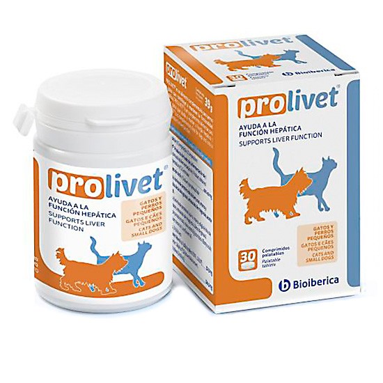 Bioiberica Prolivet gato perro pequeño 30 comprimidos