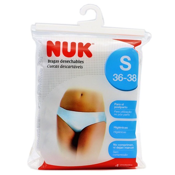 Nuk braguitas desechables T/S 4u