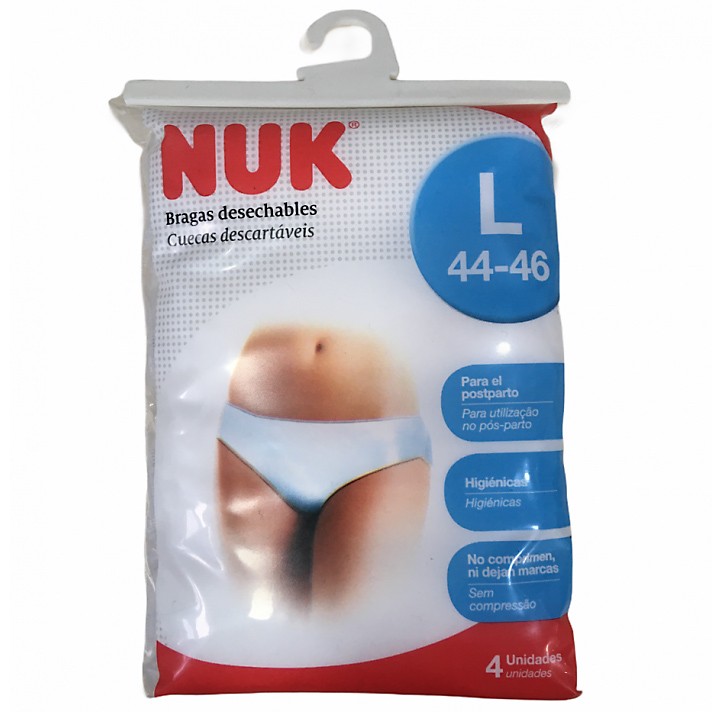 Nuk braguitas desechables T/L 4u