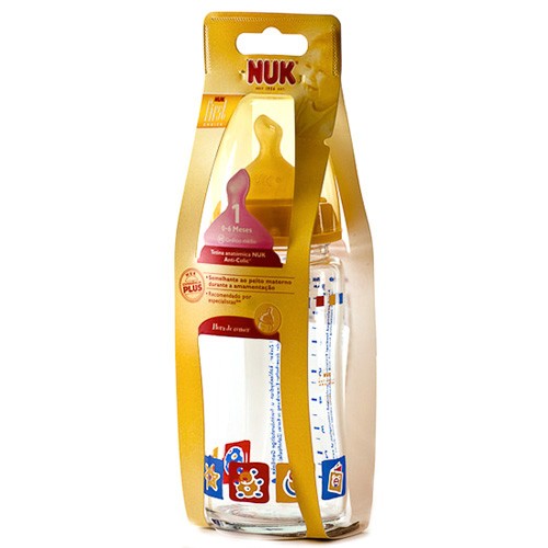 Nuk First Choice+ biberón de cristal y látex de 240ml 1u