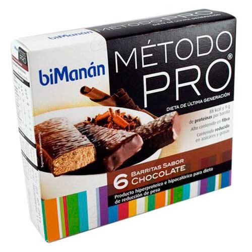 BIMANAN PRO BARRITAS CHOCOLATE  6 UDS