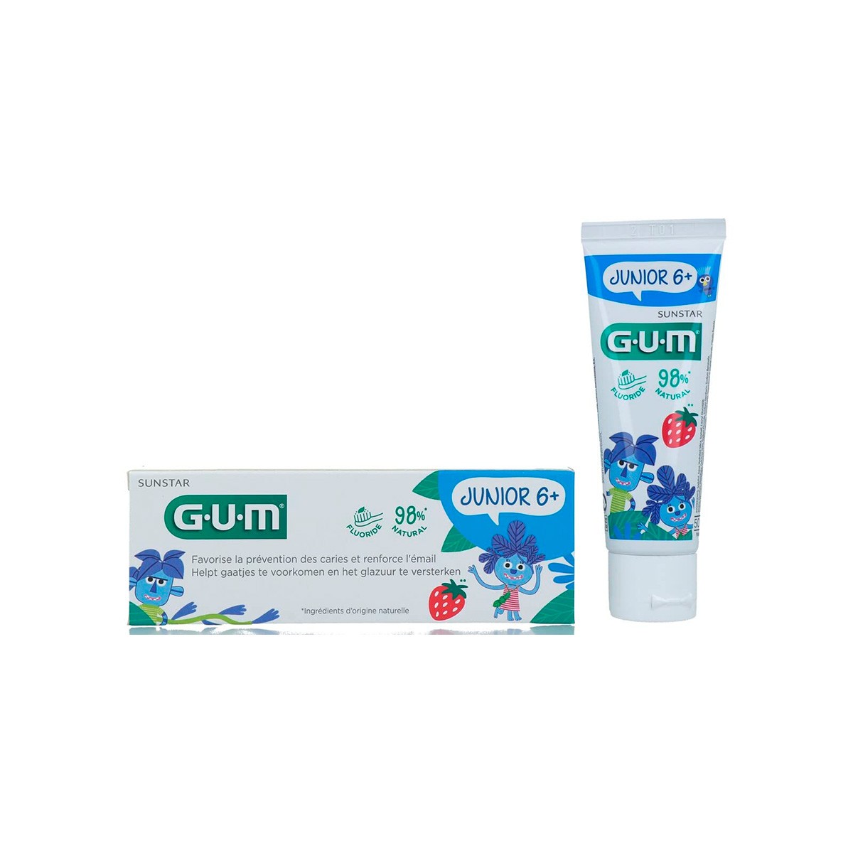 GUM JUNIOR GEL DENTAL TUTTI FRU +7A 50ML