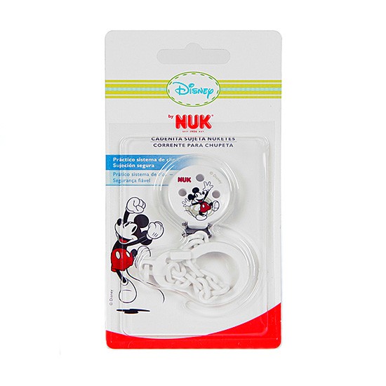 Nuk Cadenita Sujeta Chupetes Mickey Mouse 1u