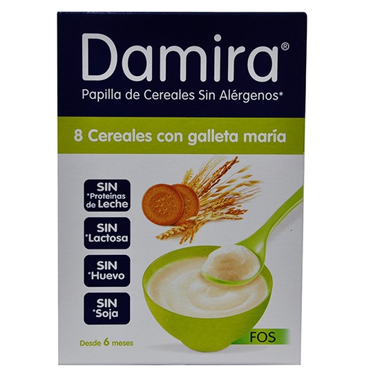 Damira 8 cereales galleta María FOS 600g