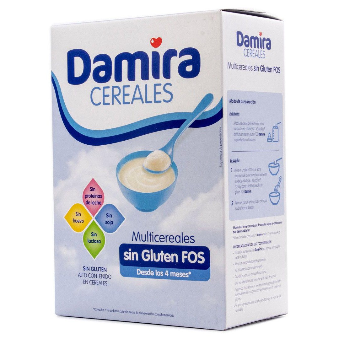 Damira 8 cereales sin gluten FOS 600g