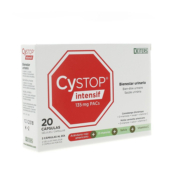 CYSTOP INTENSIF BIENESTAR URINARIO 20CAP