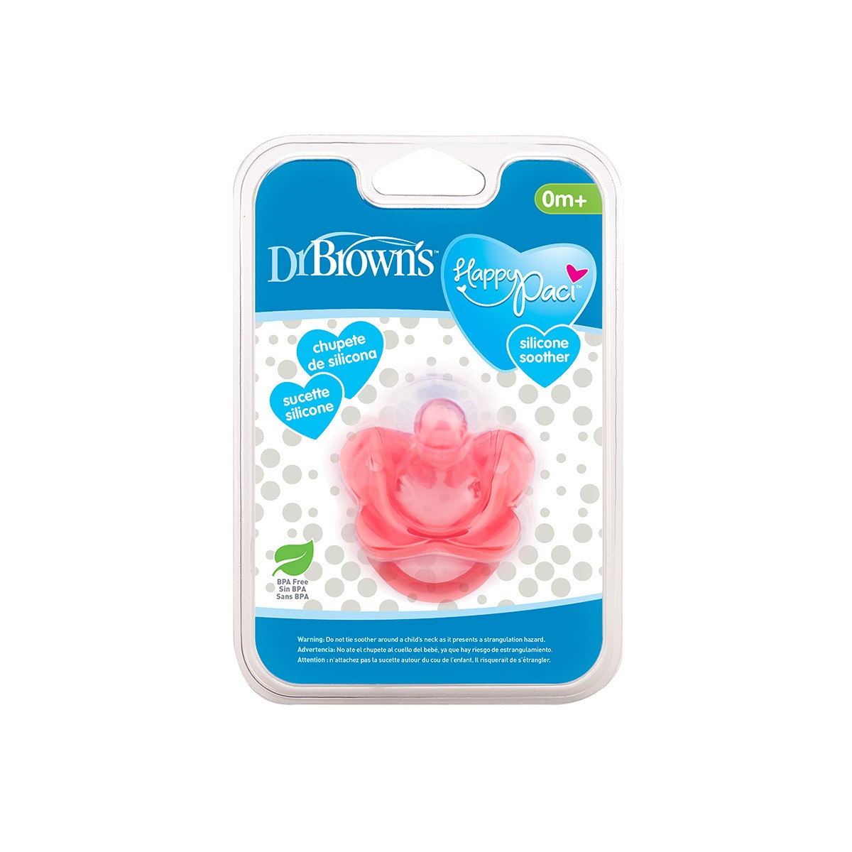 Dr.Brown's chupete silicona rosa 0-6 meses