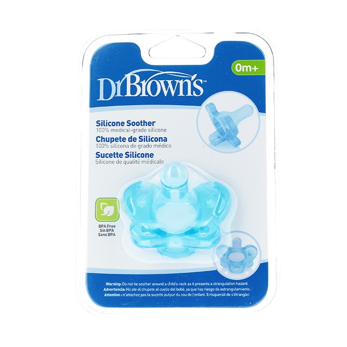 Dr.Brown's chupete silicona azul 0-6 meses