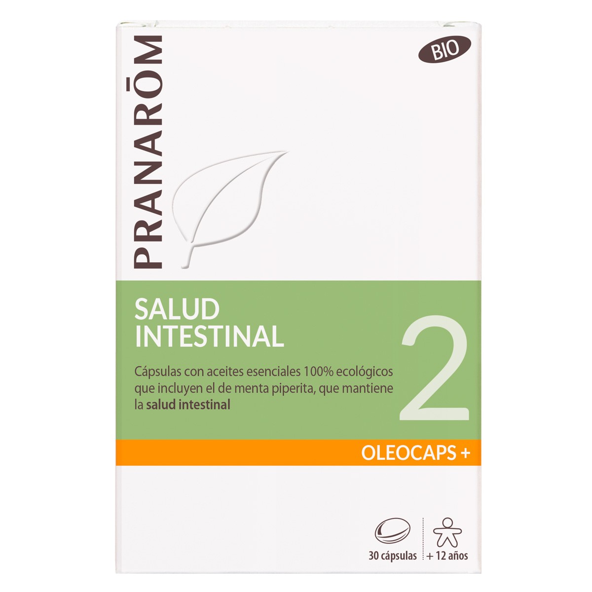 Pranarom Oleocaps 2 gastrointestinal vias 30 cápsulas