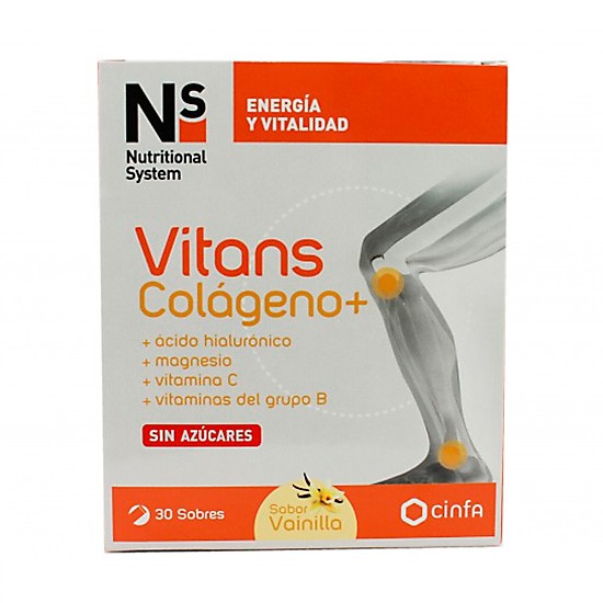 N+S Vitans Cogni colágeno + vainilla 30 sobres