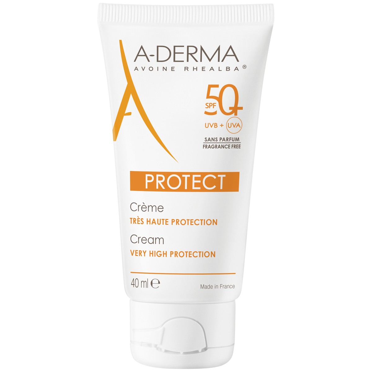 Aderma protector crema sin perfume spf50+ 40 ml