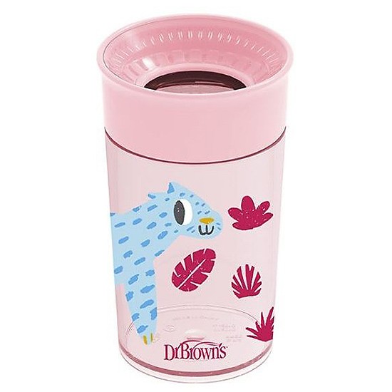 DrBrown's vaso 360º sin boquilla sin asas rosa 300ml