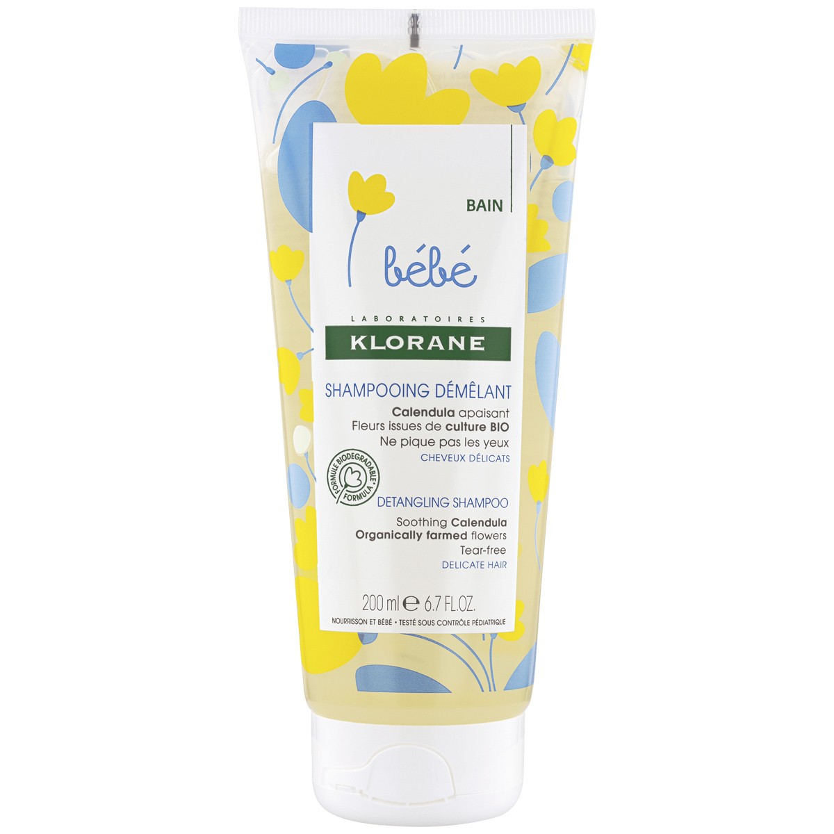 Klorane champú suave desenredante bebe 200ml