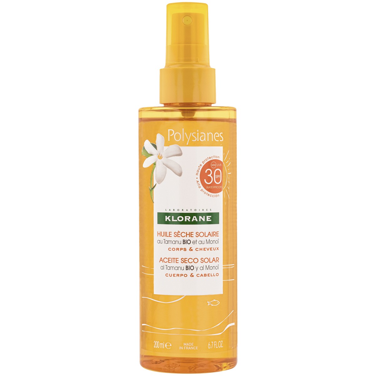 Klorane aceite seco solar SPF-30 200ml