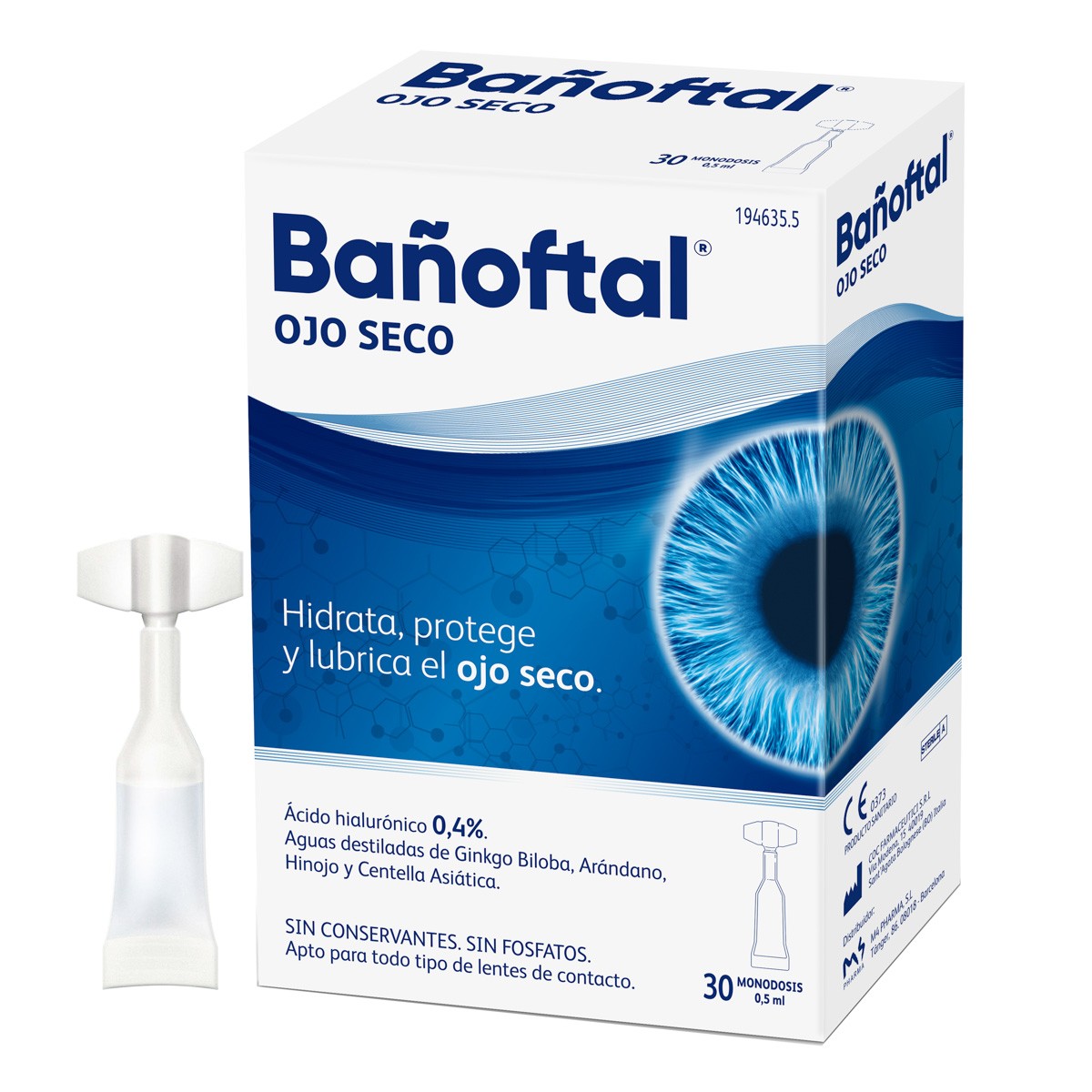 Bañoftal Ojo seco 0,4 monodosis 20uds