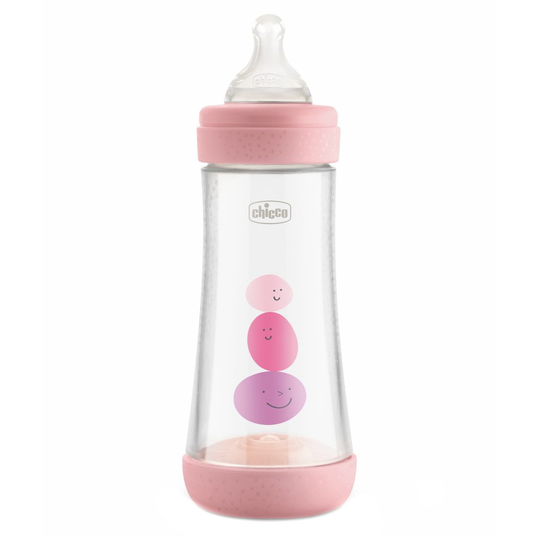 Chicco biberón perfect5 4m + 300ml sil rosa