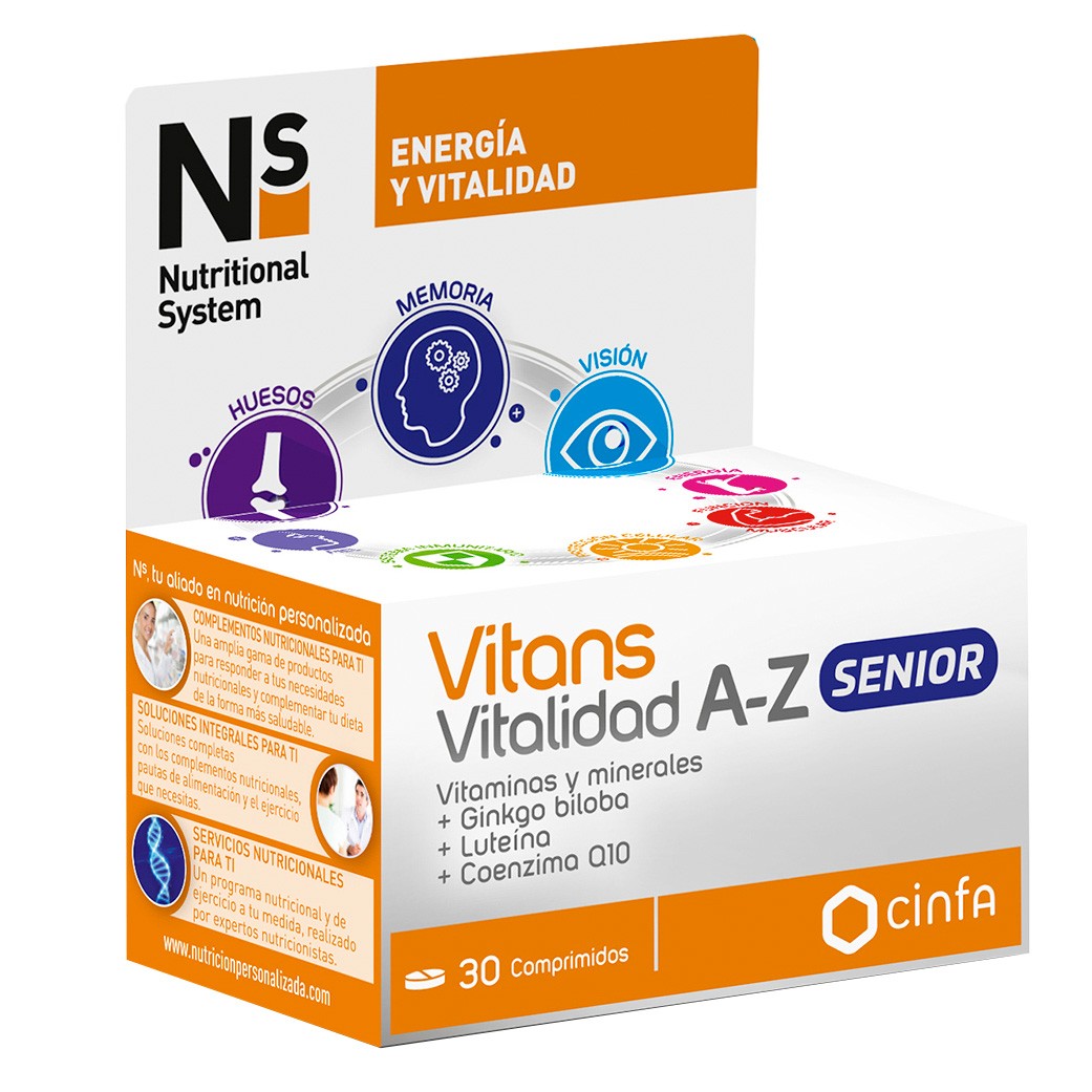 N+S vitans vitalidad a-z senior 30 comp