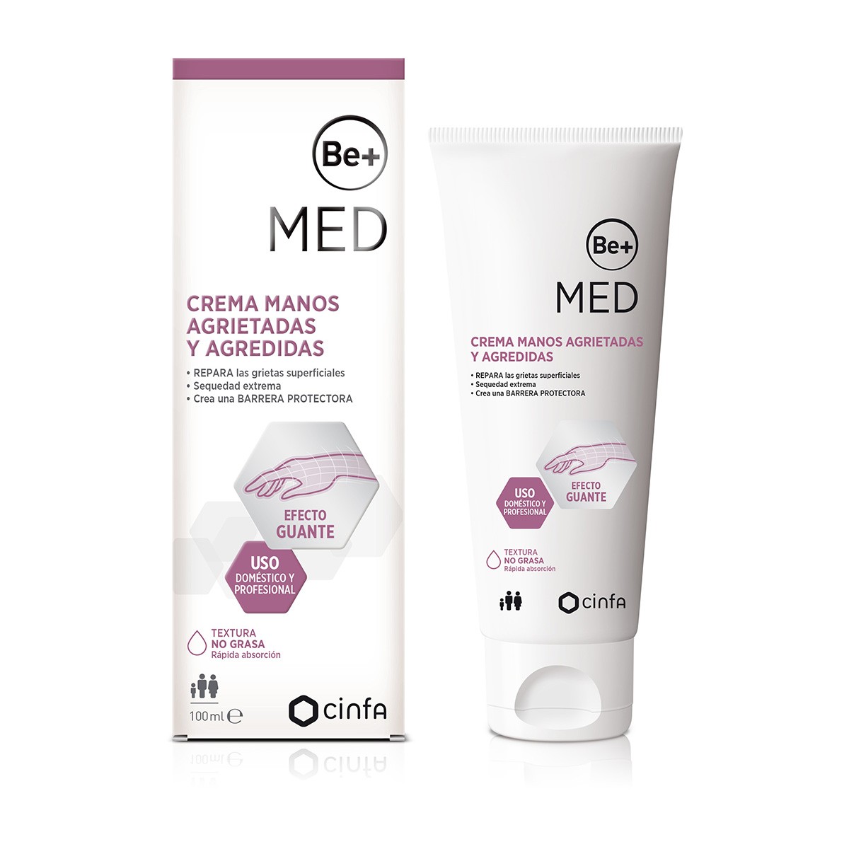 Be+Med crema para manos agrietadas de 100ml