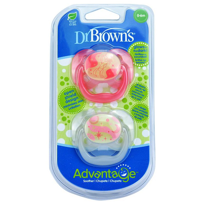 Dr.Brown's chupete advantage nocturno T1 0-6 meses