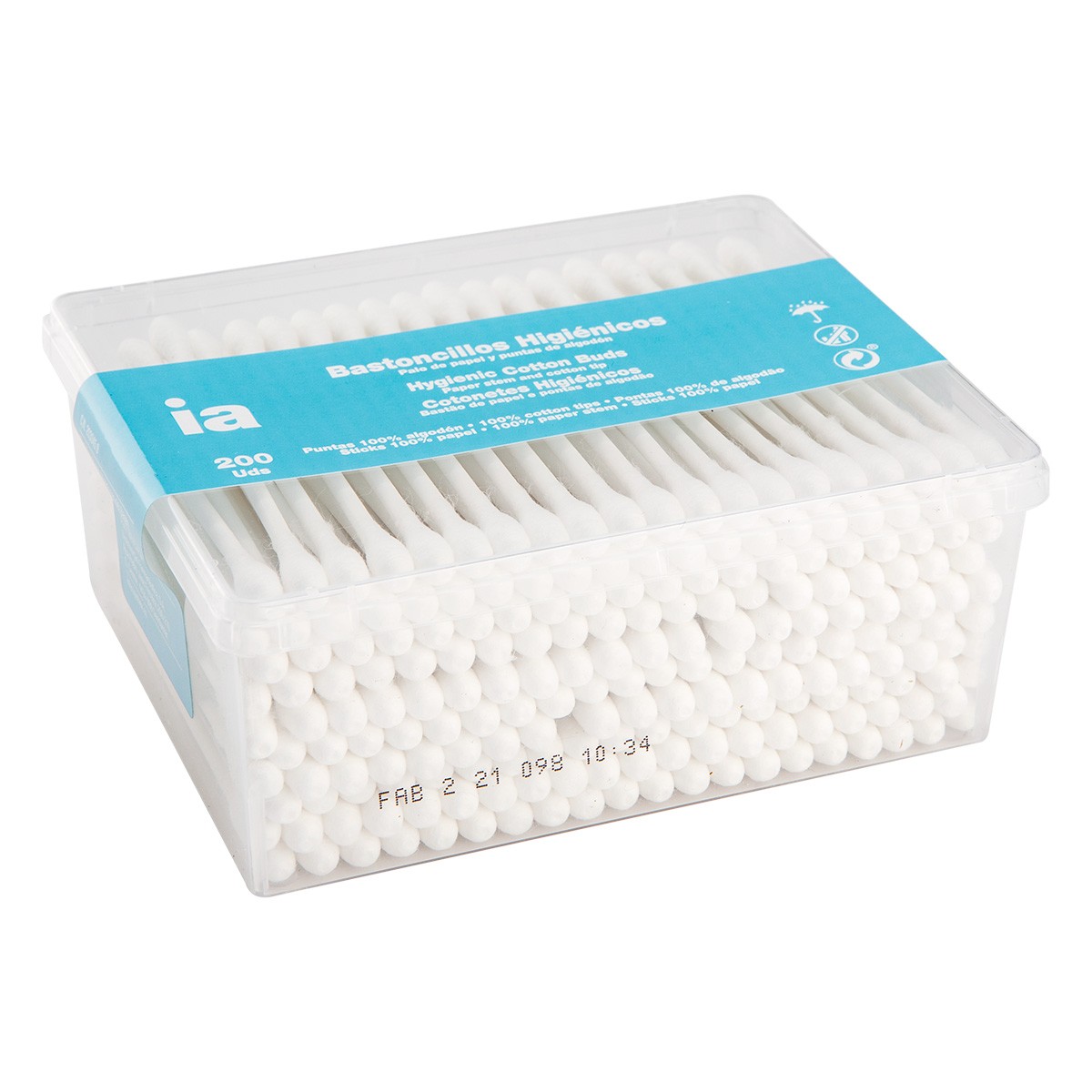 Interapothek bastoncillos con palo de papel 200uds