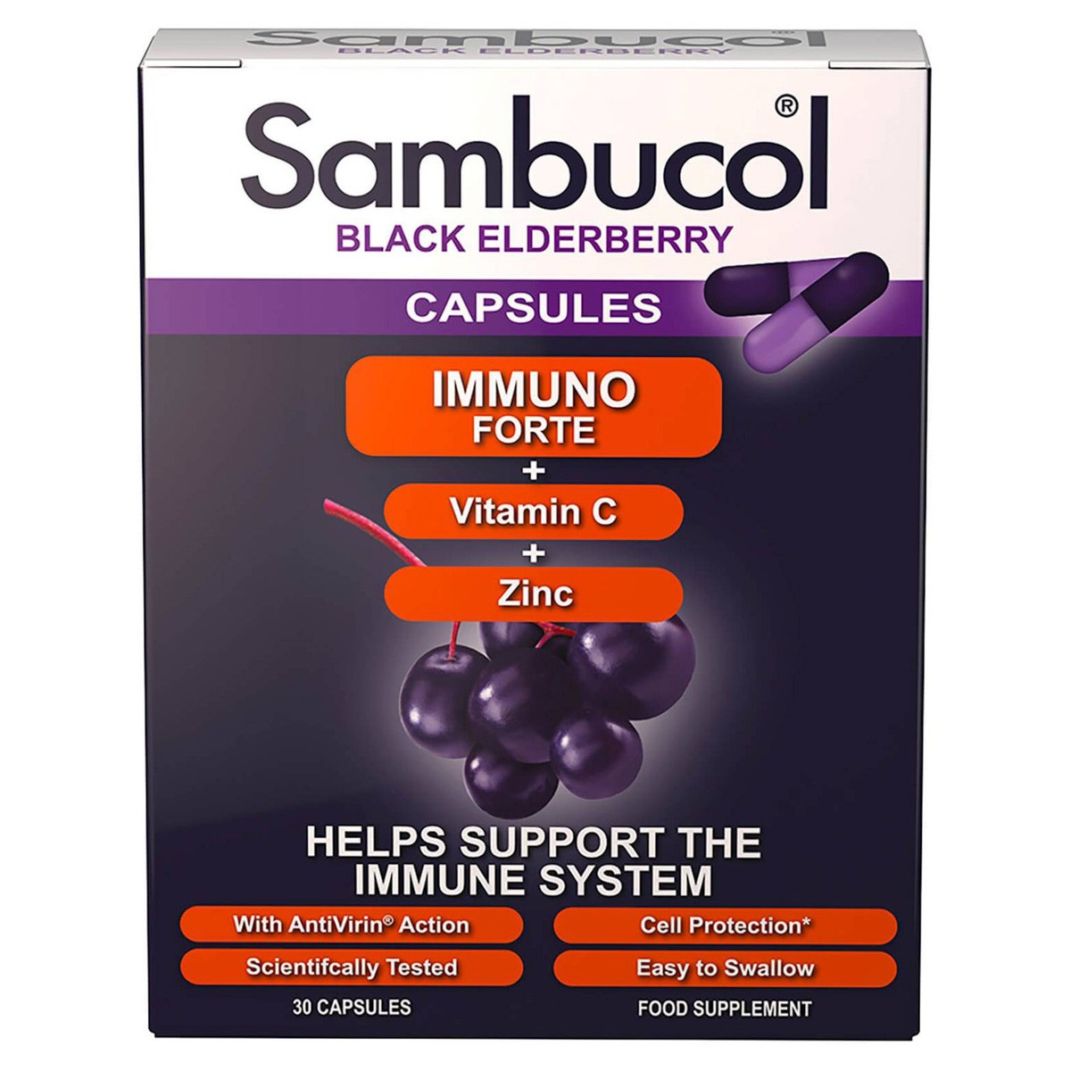 Sambucol immuno forte 30 caps