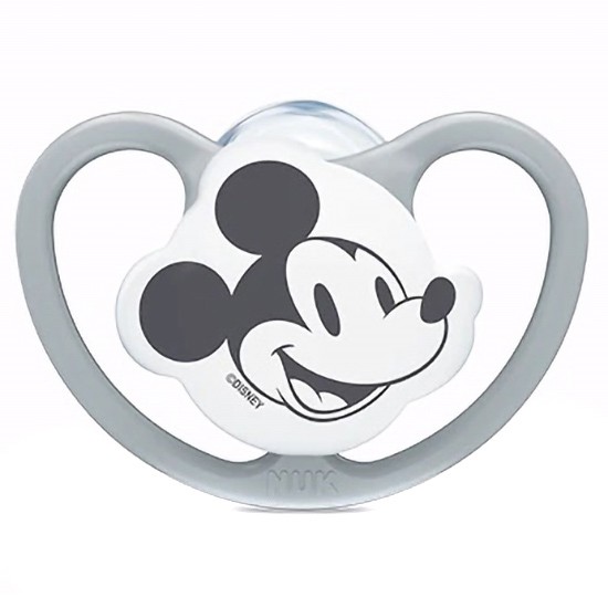 Nuk chupete Space Mickey silicona gris 18-36 meses