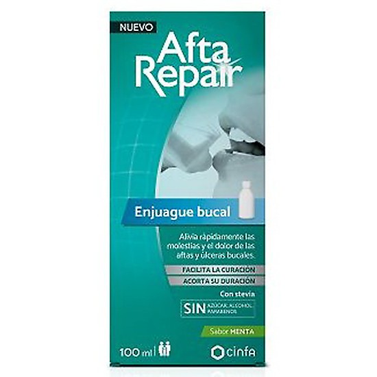 Afta Repair enjuague bucal sabor menta 100ml