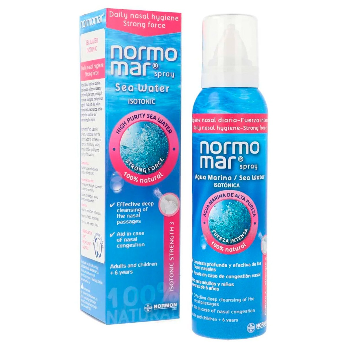 Normomar Agua Marina spray con fuerza intensa 120ml