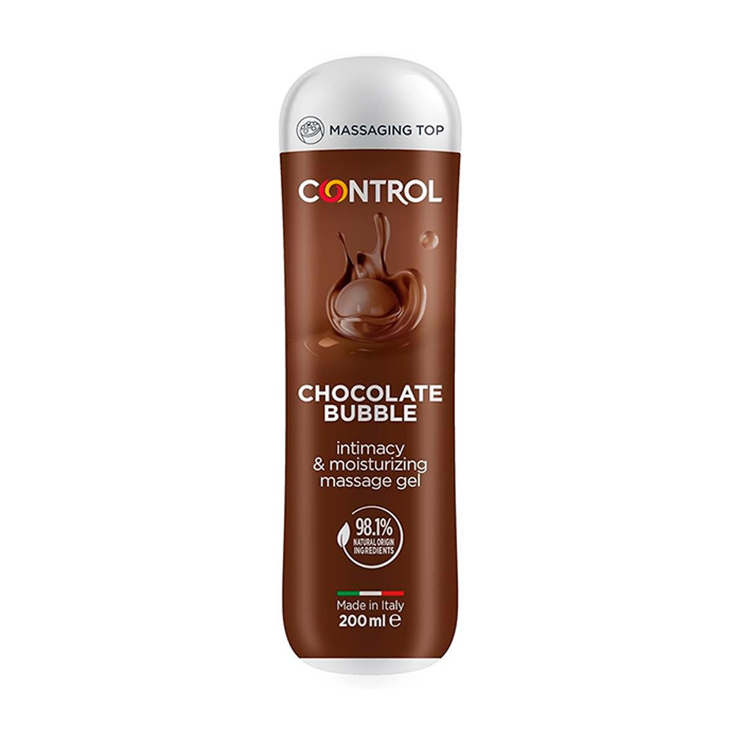 Control gel masaje Bubble Choco 200ml