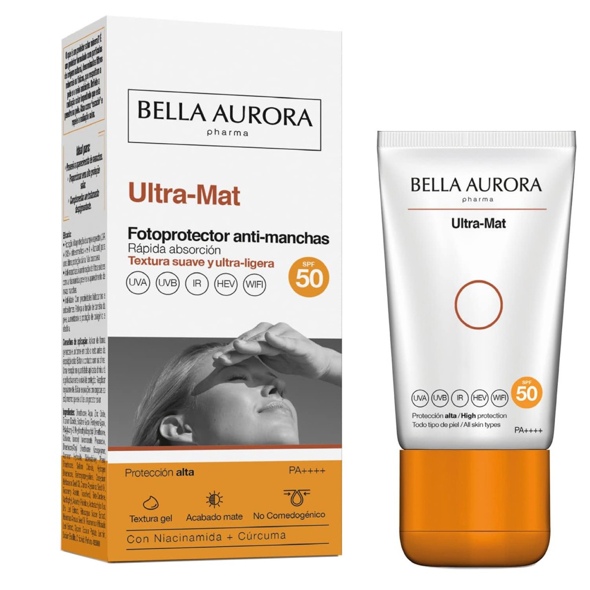 Bella Aurora Ultra-Mat fotoprotector antimanchas SPF50 50ml