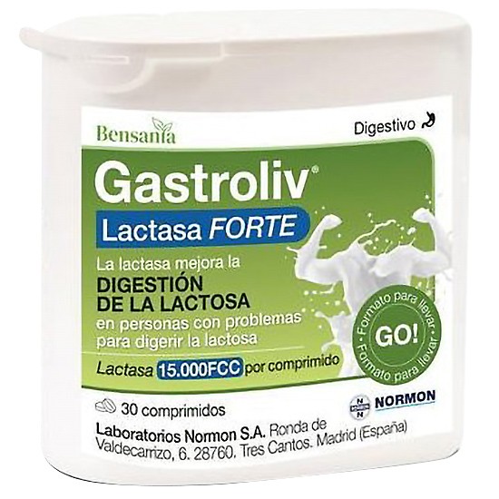 Normon Bensania Gastroliv Lactasa Forte 30 Comprimidos