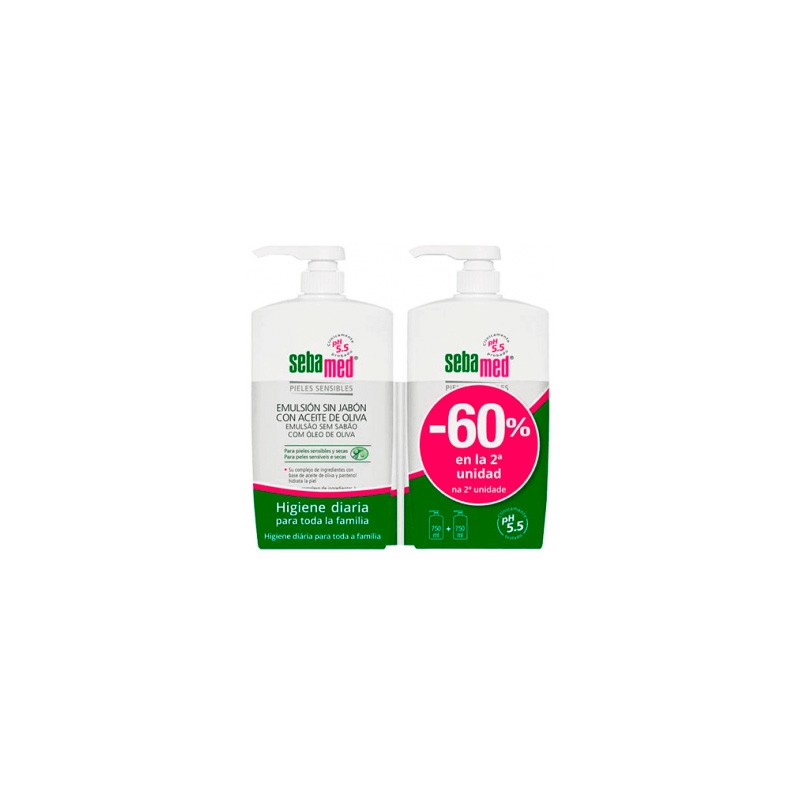 Sebamed Pack Duo emulsion con aceite de oliva.