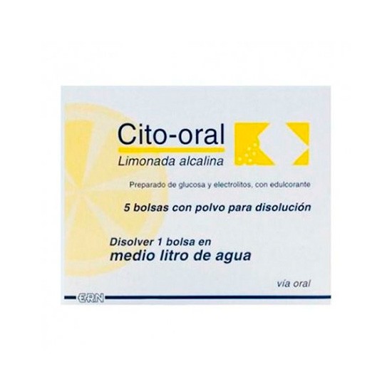 CITO-ORAL LIMONADA ALCALINA 5 BOLSAS