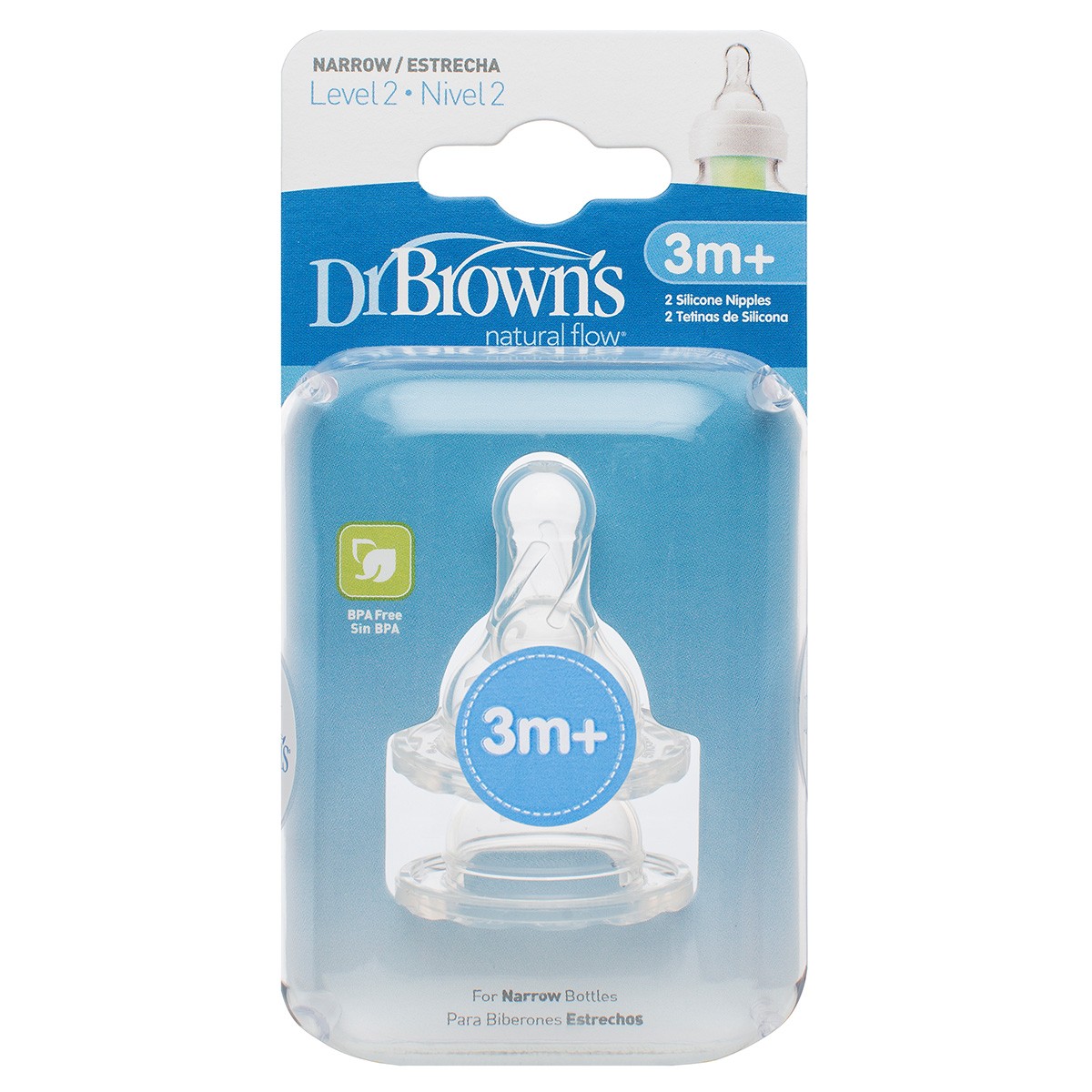 Dr.Brown's tetina options +3 meses 2u