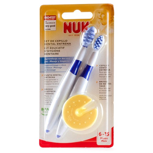 SET CEPILLO DENTAL NUK ENTRENA 2 UDS.