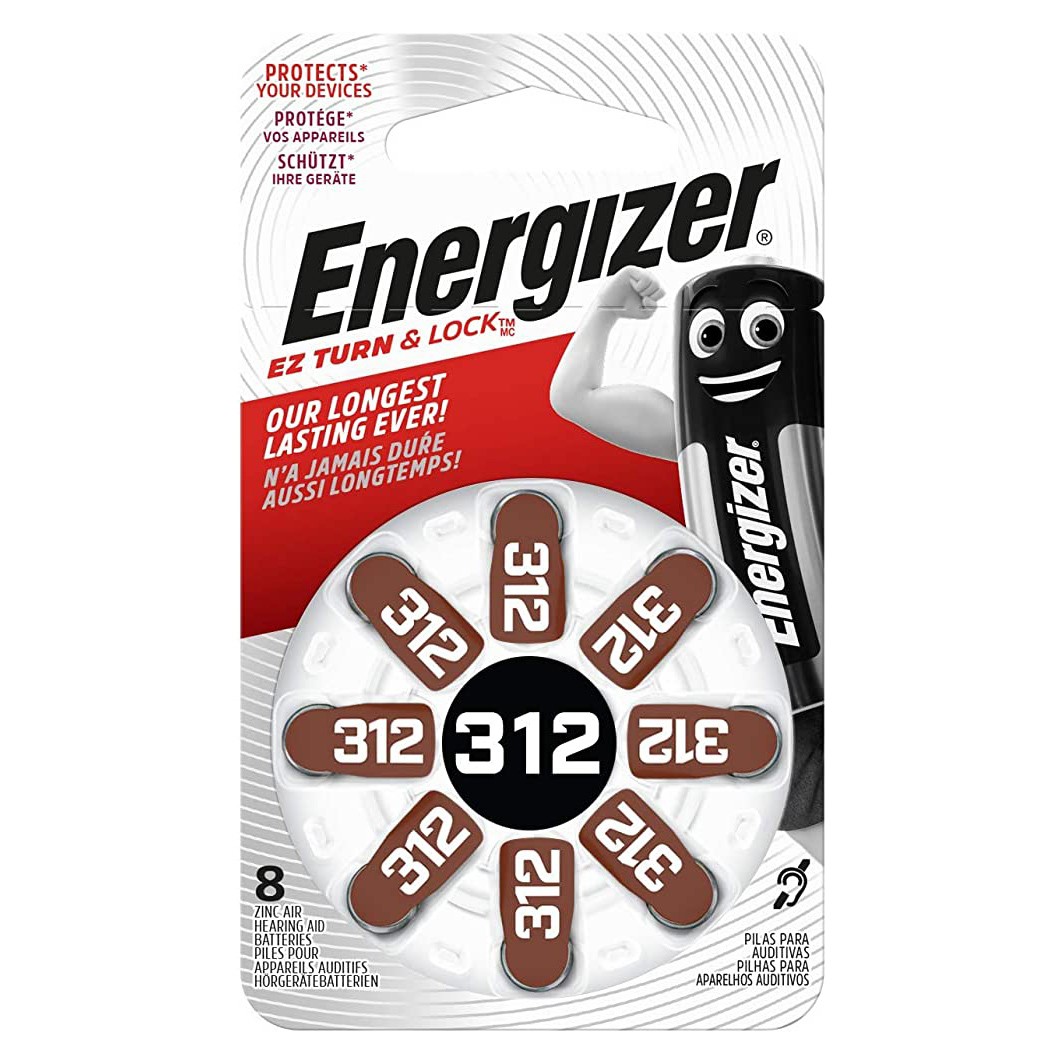 Energizer blister 8 pilas audífono AC312