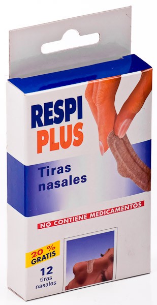 Respiplus tiras nasales 12u